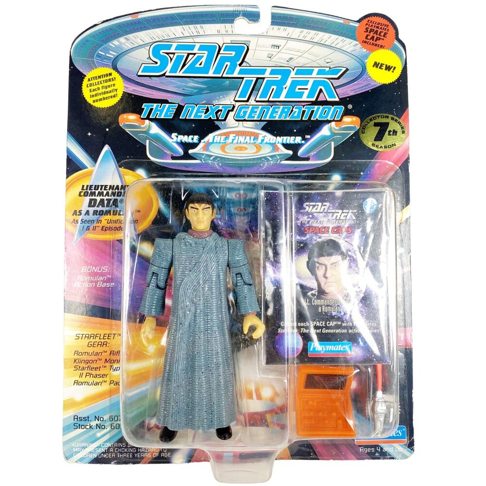Playmates 1994 Lt Commander Data as Romulan Star Trek TNG Action Figure
